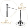 SEWACC Metal Desktop Flagpole Sturdy Flag Base Stand for Home