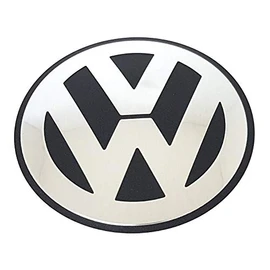 Volkswagen 06F103940 Emblem VW Engine Cover Suction Pipe Vent Cylinder Block Logo Silver/Black