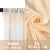 Backdrop Curtain Champagne 1.5x2.15m Yarn Durable Backdrop Drape for Wedding