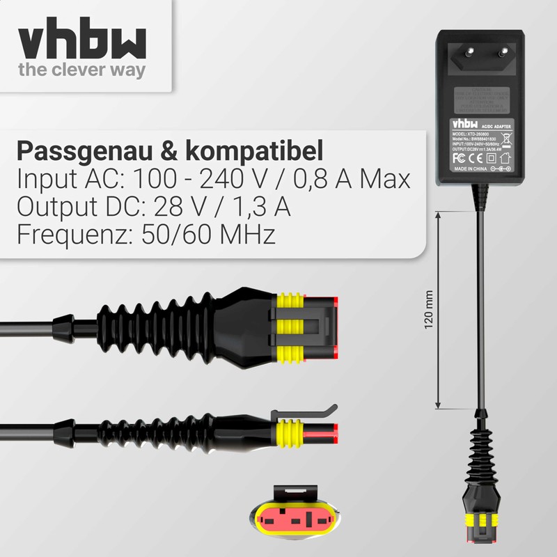 vhbw Power Supply Compatible with Husqvarna Automower 305 (from 2016),