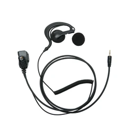 Sarcia 2 Pack 1 Pin 2.5mm Walkie Talkie Earpiece Headset with PTT Mic Compatible with Cobra CXT195 CXT395 ACXT145 RX380 RX680 ACXT545 ACXT645 PX650 PX655 RX380 RX680 radios,G Shape