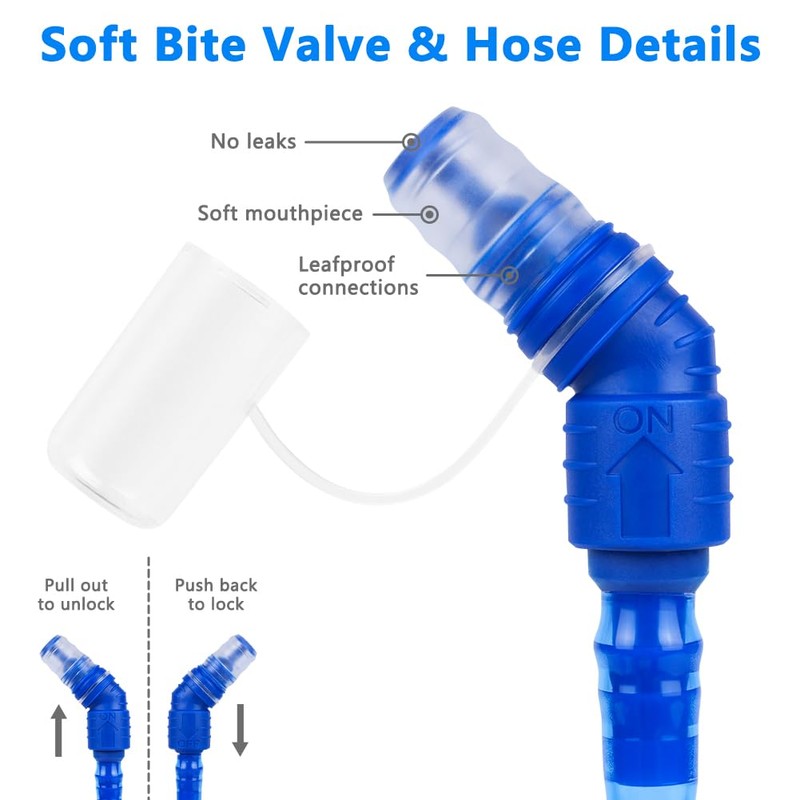 flintronic Hydration Bladder 1.5 L/2 L Water Bladder for Hydration