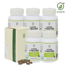 Hunine Premium Cudrania Leaf Extract 5 boxes (600mg x 60 tablets per box) Mulberry Leaf Sweet / 휴나인 프리미엄 꾸지뽕잎추출물 5박스(박스당 600mg x 60정) 뽕잎 단