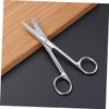 Minkissy Stainless Steel Curved Makeup Scissors for Eyebrows Eyelids Nose