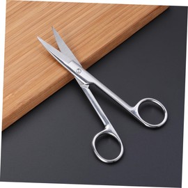 Minkissy Stainless Steel Curved Makeup Scissors for Eyebrows Eyelids Nose Facial Hair Portable Beauty Tool for Easy Grooming and Precise Trimming for Home and Travel