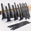 Bueart Design 16Pcs ULTRA SOFT Black labeled DENSE HAIR Makeup