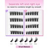 Jiocolor Manga Eyelash Clusters DIY Eyelash Extensions Fairy Clusters C