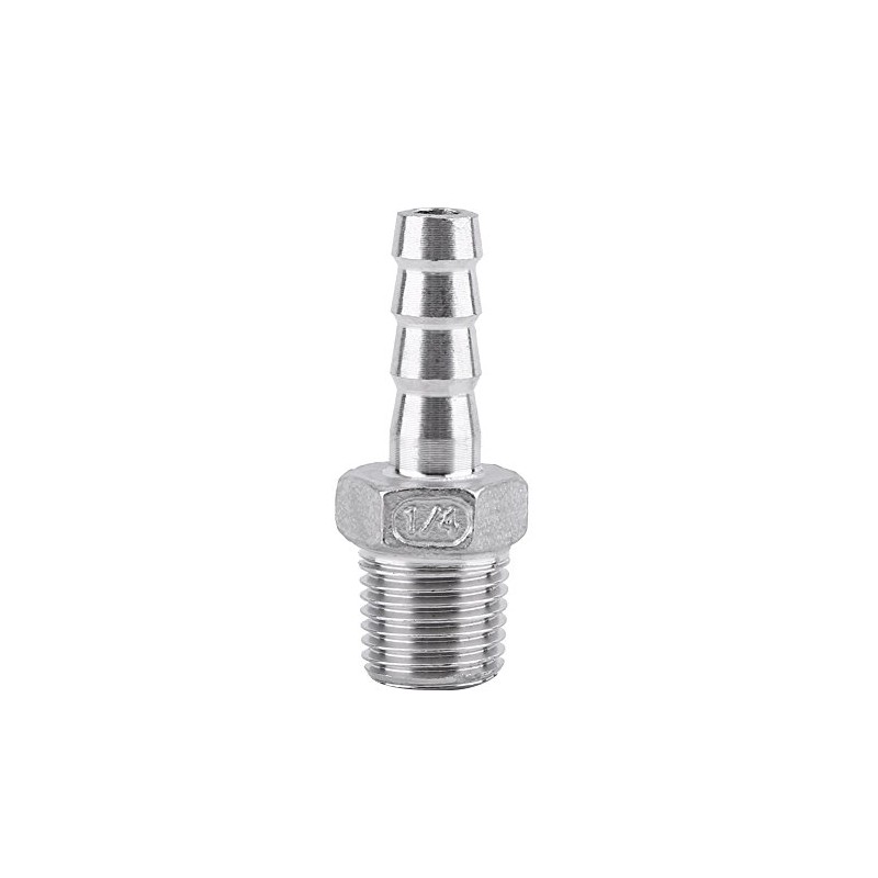 SS304 Male Thread Pipe Fitting Barb Hose Tail Connector Stainless