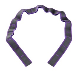 Elastic Yoga Strap, Yoga Stretching Band, Stretch Band with 9 Loops, Fitness Stretch Band for Yoga, Pilates, Fitness, Stretching, Training, Dance, Purple