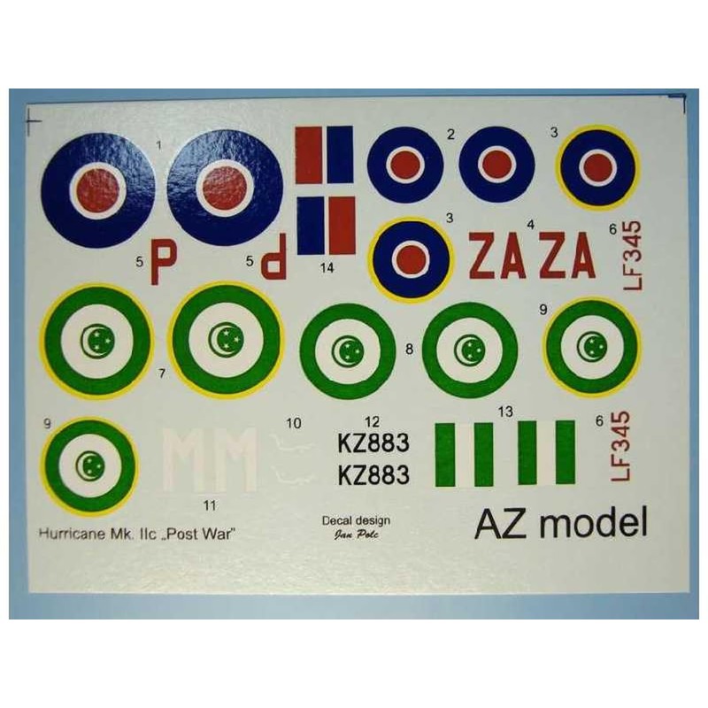 Legato 1/72 British Hawker Hurricane Mk.2c Postwar Marking Plastic Model