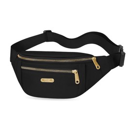 GIDWRIY Belly Bags Women Men Outdoor Belt Bag Waterproof Bum Bag Women Fanny Pack Hip Bag Crossbody Bag Stylish Chest Bag Shoulder Bag Women Hip Bags Fashion, black
