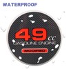 2pcs 49cc Modified Pull Starter Sticker Mini Bike Stickers for