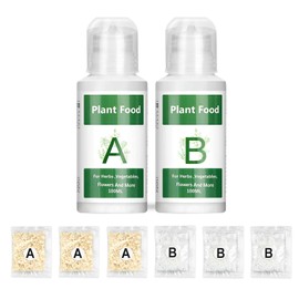 Hydroponic Nutrients, 800ML Hydroponic Plant Nutrients A and B, Universal A&B Indoor Plant Nutrients for Lush Growth of Indoor Plants, Vegetables, Fruits and Flowers