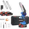Unbranded Cordless Mini Chainsaw 6" with Case and Extra Battery