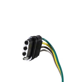 Hopkins 48025 4 Wire Flat Vehicle End Connector with Splice Connectors