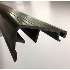 Trim-to-Fit Fixed Vinyl Sill Cap Replacement Threshold 36.5inch Single in-Swing Doors Only Brown