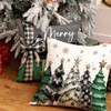 GEEORY Christmas Throw Pillow Covers 20 x 20 Inch Set