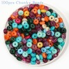 FIRAZIO 100pcs Chunky Beads Bulk 18mm Acrylic Abacus Resin Bead