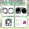 KELKONG P4500 Carburetor Rebuild Repair Kit for ZAMA RB-117 C1U-W19