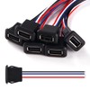 KUOQIY 6 Pieces 3A 4-Pin USB Socket, Quick Charge Type