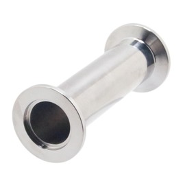 QMINOX ISO-KF25 Flange Full Nipple Fittings 4"(100mm) Length SS304 NW25 Vacuum fittings Straight Tube