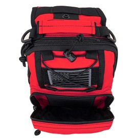 LINE2design First Aid Sling Backpack - Tactical EMS & Outdoor Rescue Bag - Red