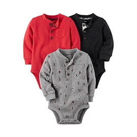Carter's Baby Boys' 3-Pack Thermal Original Bodysuits Newborn
