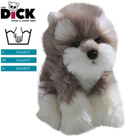 Carl Dick Schnauzer Terrier Dog Puppy, 8.5 inches, 22cm, Plush Toy, Soft Toy 3136
