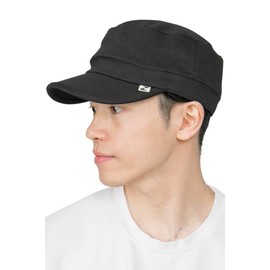 Zaction Work Cap, Large Size, Hat, Slightly Deep, UV, Completely Blackout, Moisture Wicking, Quick Drying, Washable, Sweat Cap, Black