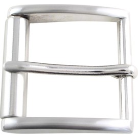 BELTINGER Belt Buckle with Roller 4.0 cm | Buckle Interchangeable Buckle Belt Buckle 40 mm Solid | Pin Buckle | Interchangeable Belt up to 4 cm, silver
