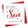 Seriously Frank Valentine's Day Card for Son, Sweet Love Message,