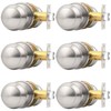 Probrico Brushed Nickel Door Knob, Passage Door Knobs for Closet
