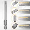 sourcing map 4pcs SL5 Slotted Screwdriver Bits 5mm Slotted Tip