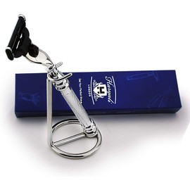 Stainless Steel Gillette Mach3 Compatible Stand for Razors and Razors - Premium Selection for the Shaving Gentleman - Perfect for Wet Shaving - Ideal as a Gift