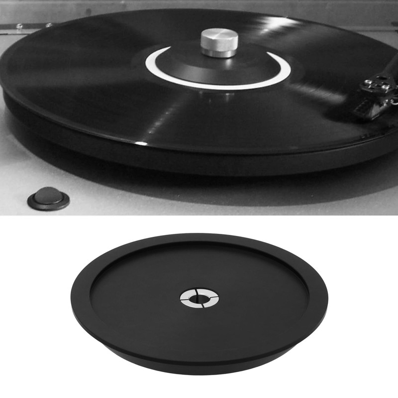 eMagTech Black Engineering Plate Clamp Compatible with Rega Turntable Silver