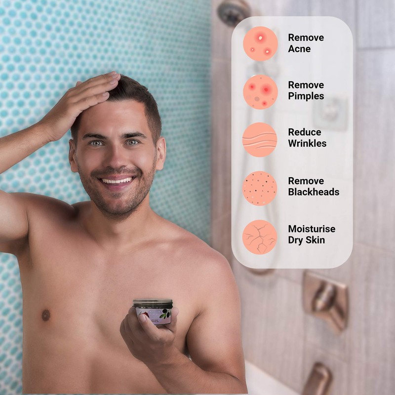 AL HOOR Moroccan Olive Facial Scrub Cleanser With Rose -