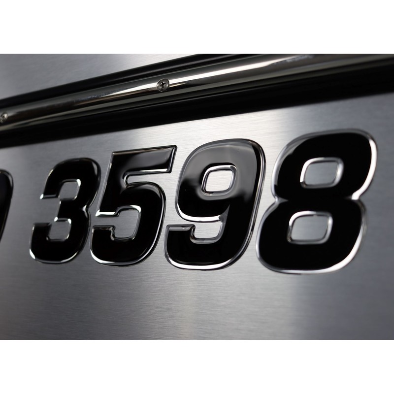 Boat & Jetski Registration Numbers - Domed/Raised Decal (16 pcs)