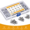 500 Pieces Metric Nolts and Nuts Kit M3 M4 M5