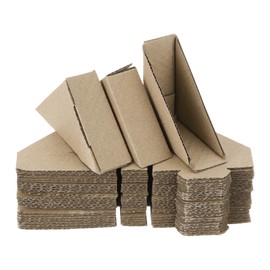 sourcing map Adjustable Cardboard Corner Protector, Cardboard Edge Protector 6x6x2cm Pack of 100
