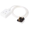 1 Gang White 13 Amp Professional Trailing Socket Extension Lead