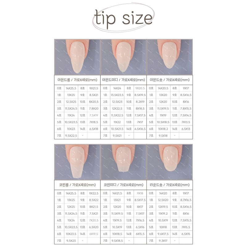 Sample tip 1+1 (for size measurement) - Pedi / 샘플팁