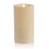 Luminara Outdoor Flameless LED Ivory Candle Melted Edge 3.75" x