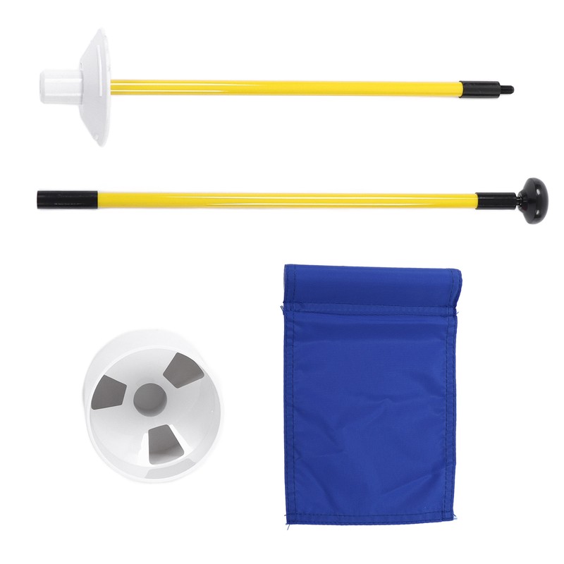 Practice Golf Hole Pole Cup Flag Stick Detachable 2 Section
