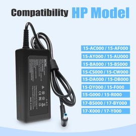 19.5V 2.31A 45W Ac Adapter/Laptop Charger/Power supply for HP 15-BS000 17-BS000: 15-bs168cl 15-bs010ds 15-bs013dx 15-bs060wm 15-bs192od 15-bs033cl 15-bs095ms 15-bs015dx 15-bs020wm 17-bs049dx