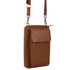 BULL GUARD Crossbody Leather Phone Purse, Anti Theft and RFID