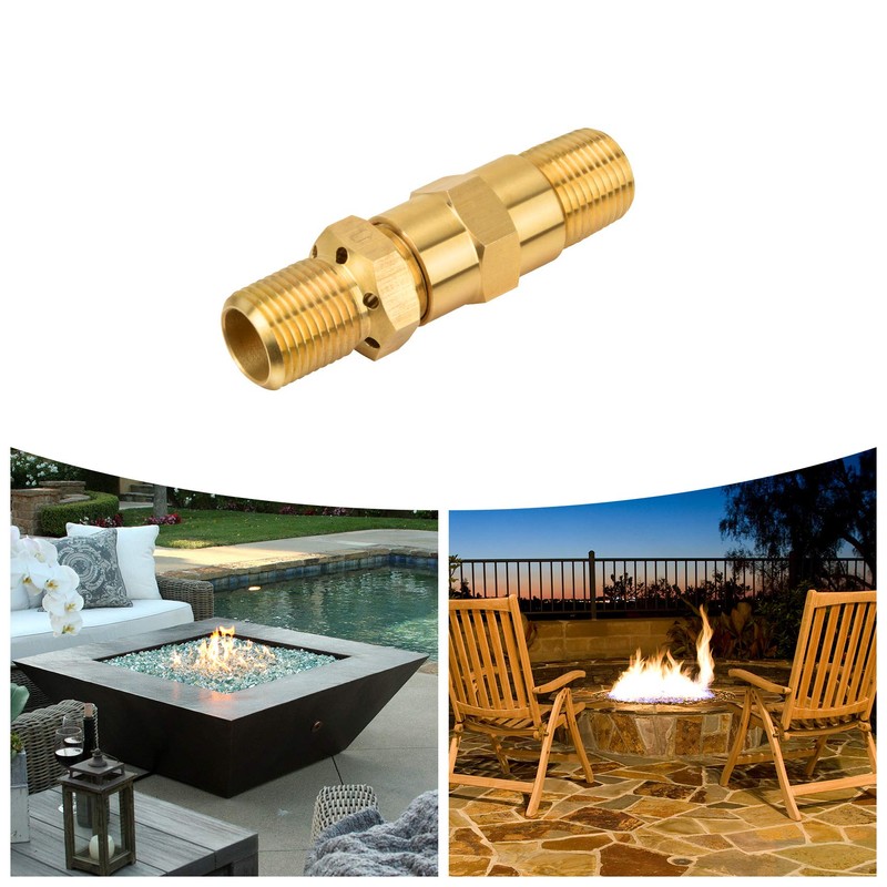 Stanbroil Fire Pit Burners Air Mixture Valve, Solid Brass 1/2"
