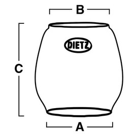 B&P Lamp® DIETZ Brand Replacement Globes