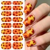 Fall Yellow Nails Wrap Stickers Maple Leaf Nail Polish Stickers