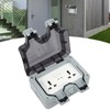 Outdoor Wall Power Socket with 2 3-Hole Socket 2 Switch