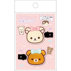 San-X Rilakkuma Bangs Clip Korilakkuma & Chairoikoguma FE42502 H35 x W52 D 8mm